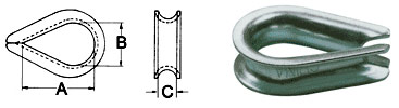 Cosse pour câble de 1/8''