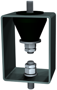 Isolateur de suspension en caoutchouc 25 Kg