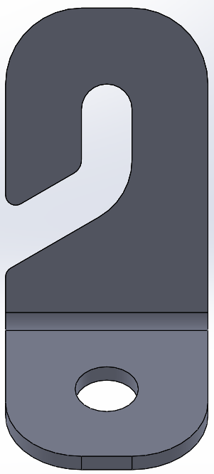 Plaque d'acier ouverte pour tige 3/8-1/2''
