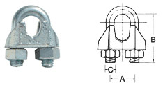 Serre-câble 1/4''