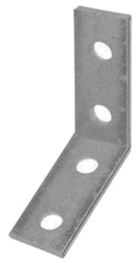 Plaque pliée à 45° - 4 trous pour profilé