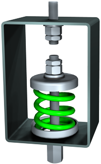 Isolateur de suspension à ressort 140 Kg