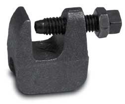 Bride pour poutrelle tige 3/8''. Noire