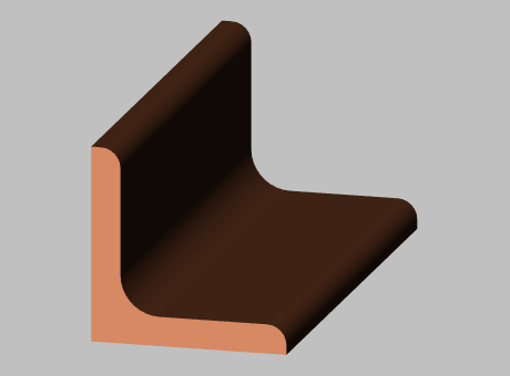 Plaque d'acier pliée 2 trous de 3/8''